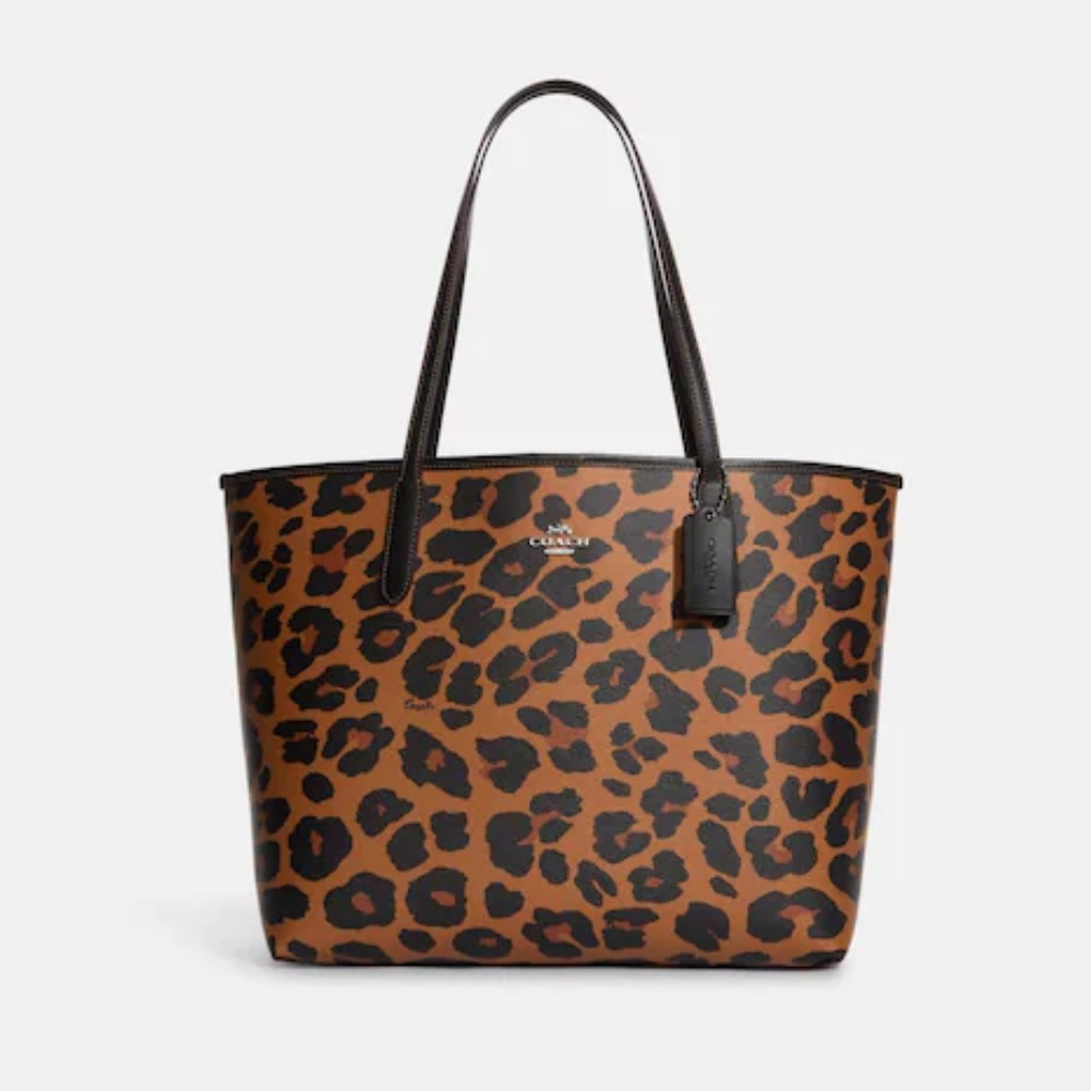 Coach city tote leopard print NWT - Picture 7 of 12